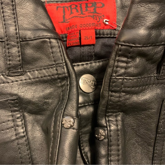 COPY - NWT Tripp NYC Vegan Leather Deville Jean - Picture 6 of 9